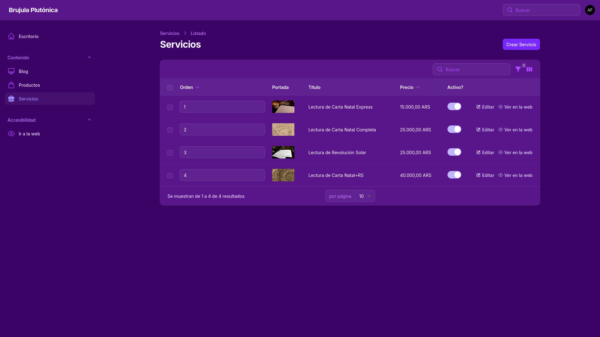 Cover de Astrology Content and Services Platform